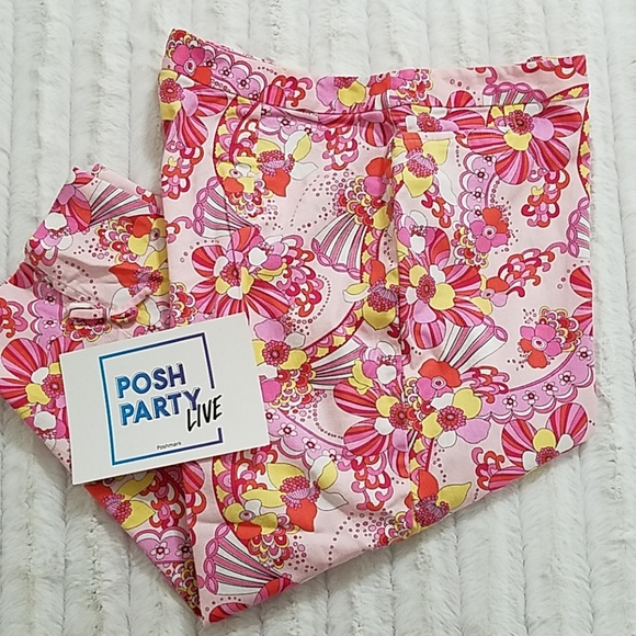 Carolina Blues Pants - ️CAROLINA BLUES•retro floral print capris